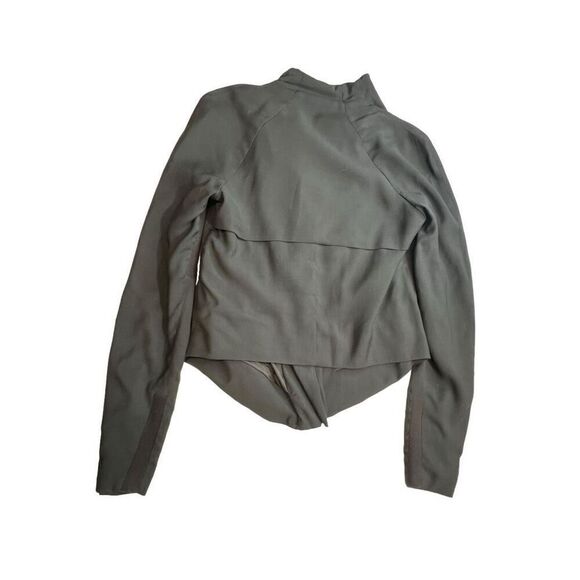 Helmut Lang Womens Asymmetrical Shawl Collar Moto Style Jacket Black Size Medium - Picture 9 of 11